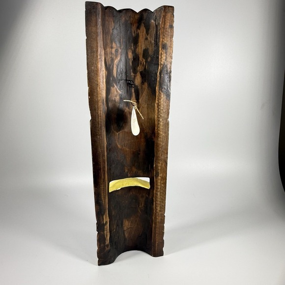 Chesapeak Bay Hand-Carved Wooden Tiki Mask. - Picture 2 of 11